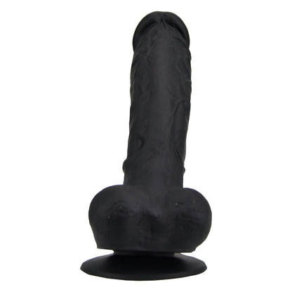 Loving Joy 9 Inch Realistic Silicone Dildo with Suction Cup and Balls Black Loving Joy