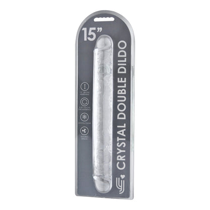 Loving Joy 15 Inch Double Ended Dildo Clear Loving Joy