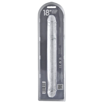 Loving Joy 18 Inch Double Ended Dildo Clear Loving Joy